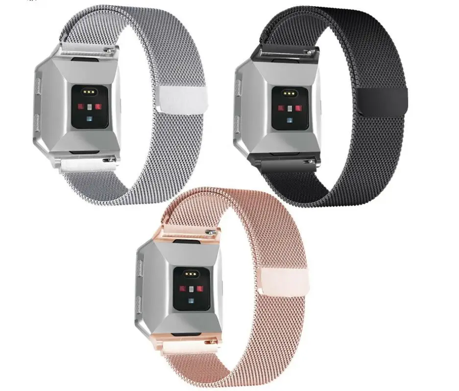 Металлические ремешки для Fitbit ионный браслет магнитные стальные сменные часов