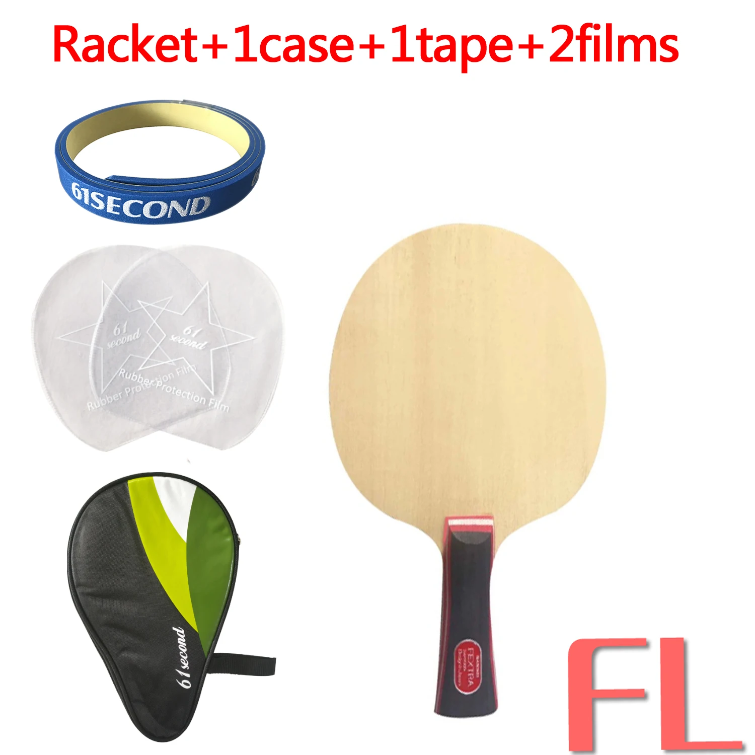 FL with H 1 case Sanwei FEXTRA 7 ракетка для настольного тенниса ракетка для пинг понга летучая мышь - Цвет: FL with H 1 case