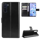 Чехол-книжка для OPPO Reno 3A, из искусственной кожи, противоударный, с ремешком и подставкой