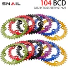 Цветная Звездочка для горного велосипеда SNAIL 104 BCD 32343638T, круглая Звездочка для горного велосипеда, шатун со звездами для велосипеда Кривошипные детали для велосипеда