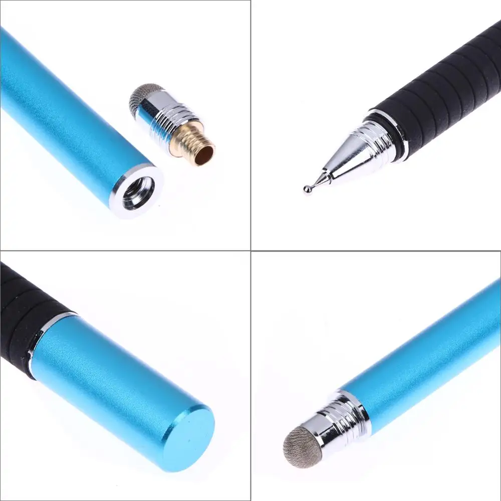 

2 in 1 Capacitive Touch Screen Pen Metal Ballpoint Fine Point Round Thin Tip Touch Stylus Pen For Smart Phone iPhone iPad Tablet