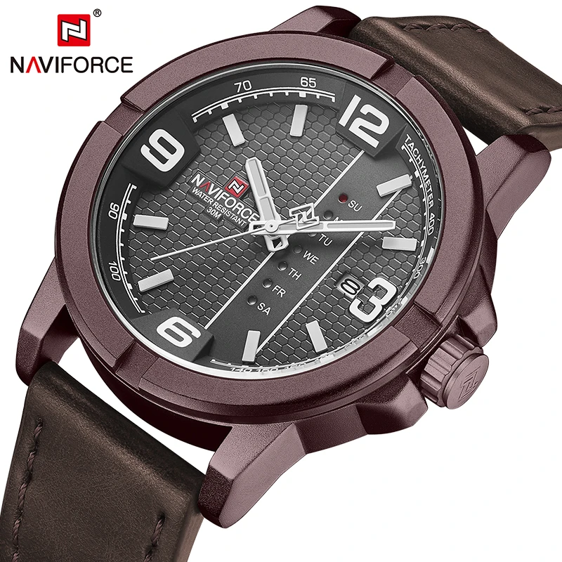 NAVIFORCE новые спортивные часы для мужчин Топ бренд класса люкс Водонепроницаемые