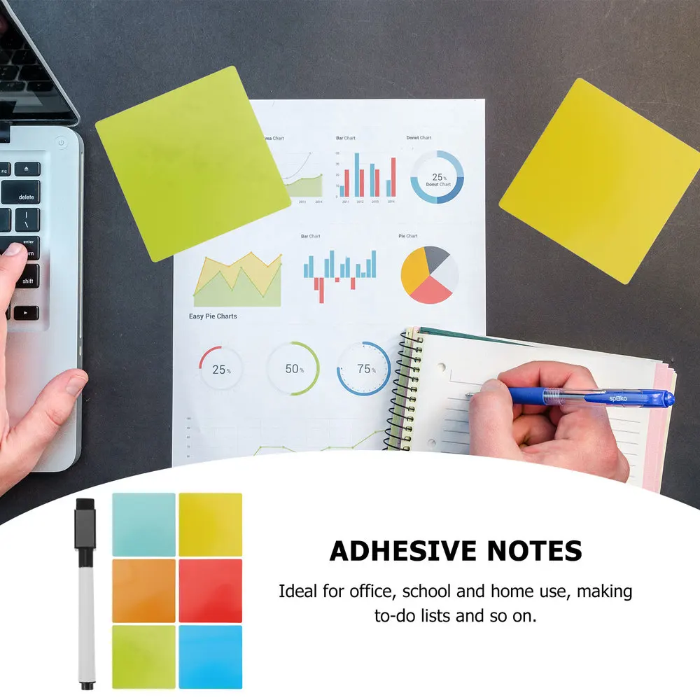 

1 set of Sticky Memo Pads Student Memo Notes Office Self Adhesive Notes