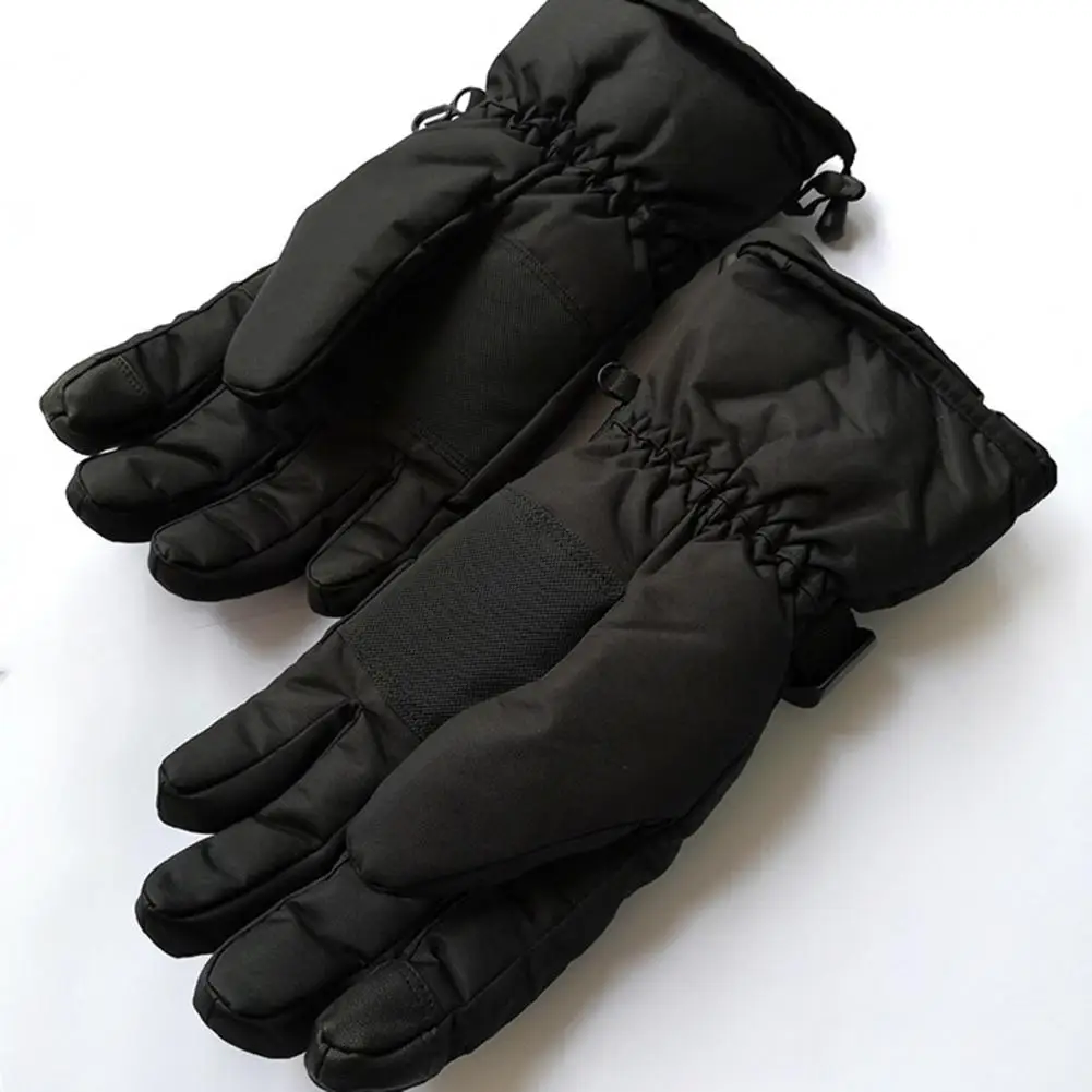 

1 Pair Unisex Winter Warm Ski Gloves Adjustable Temperature Electric Heating Gloves Touch Screen Battery Powered Riding Gloves
