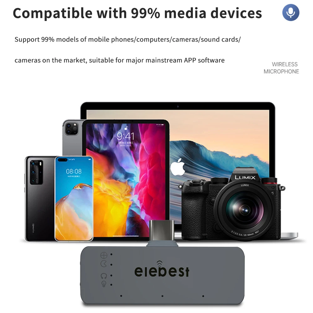 Микрофон TISHRIC M10 для телефона встроенный мини-микрофон с шумоподавлением Android