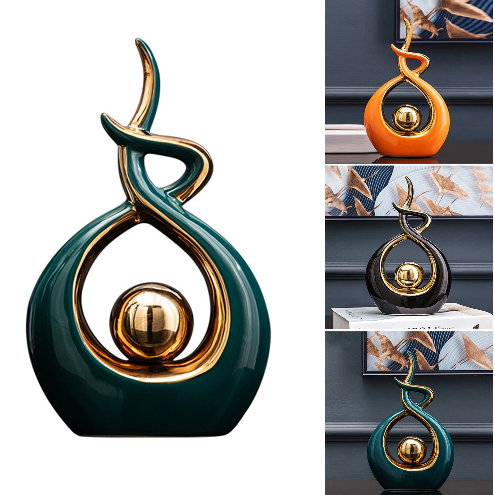 

2021 Ceramics Ormament Abstract Artwork Modern Style Fashion Fantasty Suit for Office Living Room Entrance @LS
