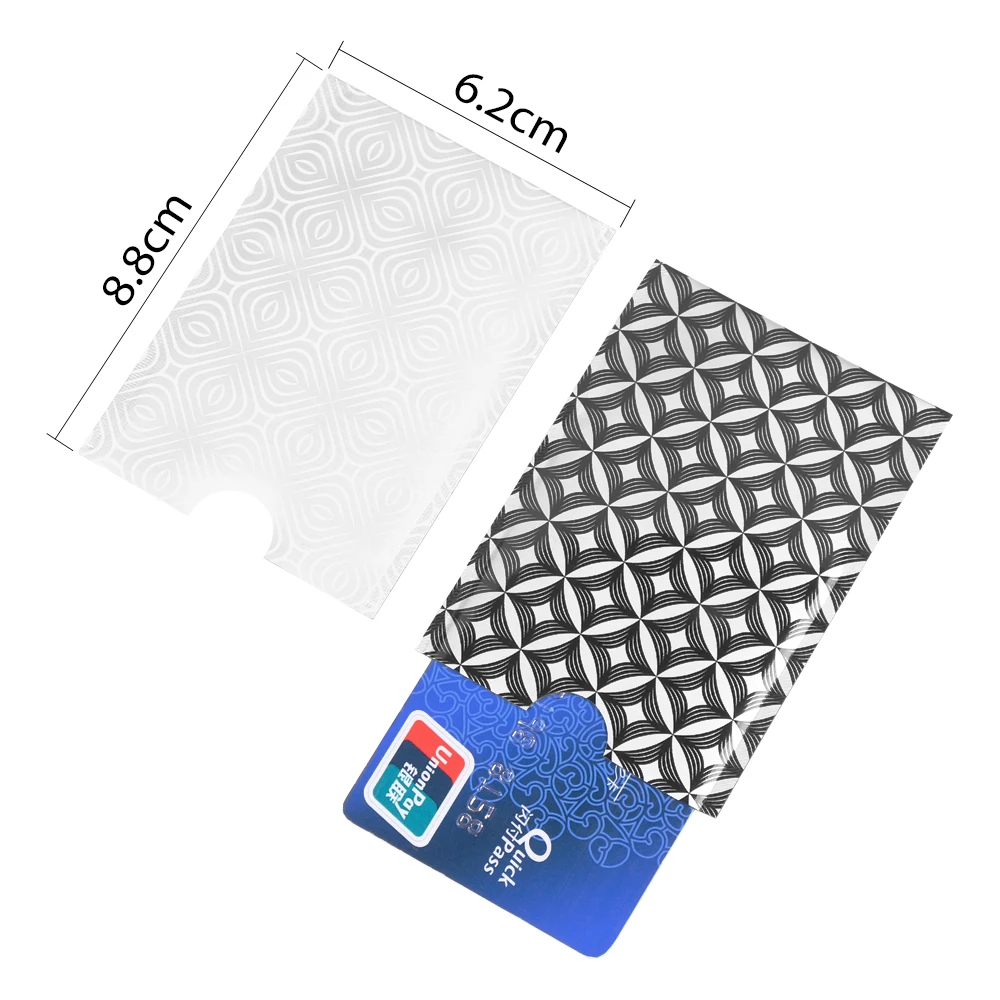 

10 Pcs/Pack Rfid Card Protection Bank Card Case Anti-theft Rfid Blocking Cardholder Carte Metal Rfid Covers for Credit Cards