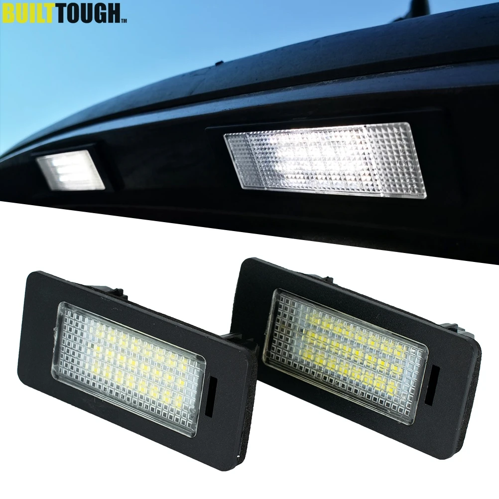 

Светильник онарь для номерного знака BMW Серия 1 3 5 X без ошибок, светодиодный белый задний фонарь, лампа для заднего номерного знака, прямая за...