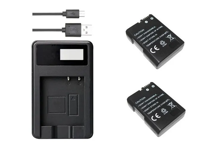 2X EN-EL14 EN-EL14a EN EL14 EL14 1500 mAh Батарея+ USB Зарядное устройство для Nikon D3400, D5500, D5300, D5200, D3500, D3300, D5100, D3100, Df
