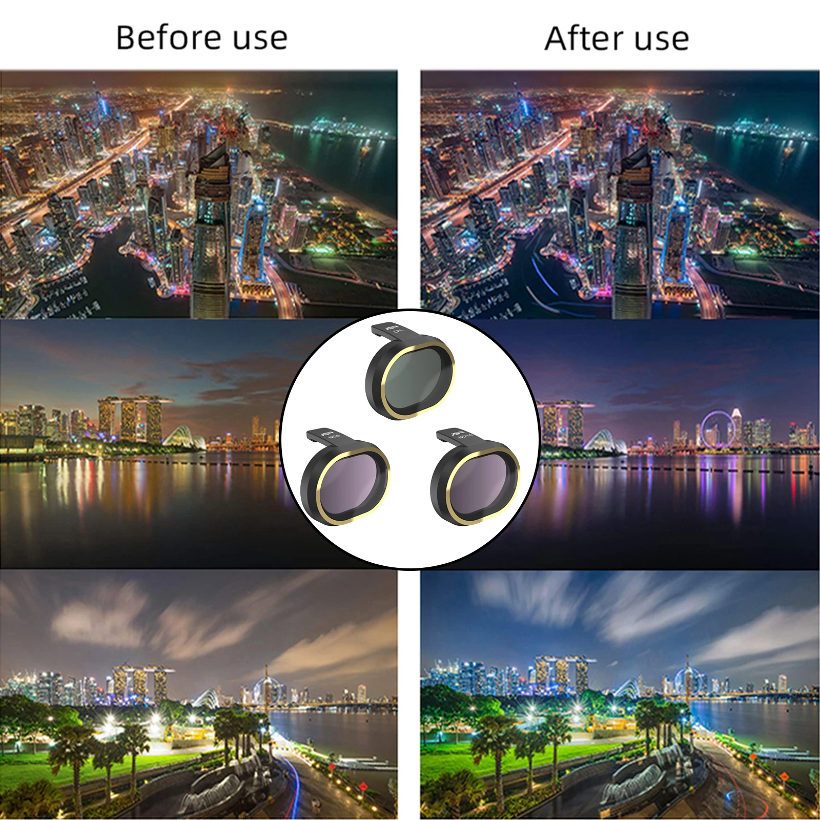 

3 шт. фильтры для объектива CPL + ND8 + ND16 для FIMI X8 SE, профессиональные