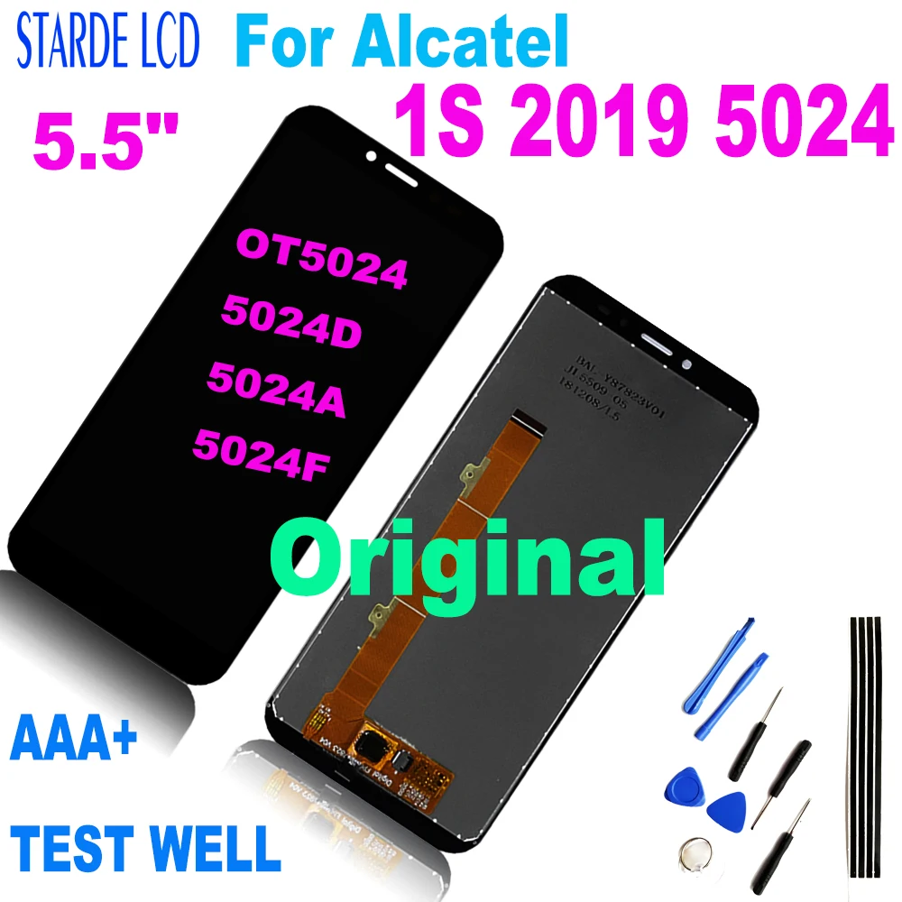 ЖК-дисплей 5,5 дюйма для Alcatel 1S 2019 5024 OT5024, детали для телефона