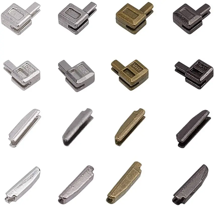 

12Sets Metal Zipper Latch Slider Retainer 3 Color Insertion Pin Zipper Bottom Zipper Stopper for Metal Zipper Repair DIY 60pcs