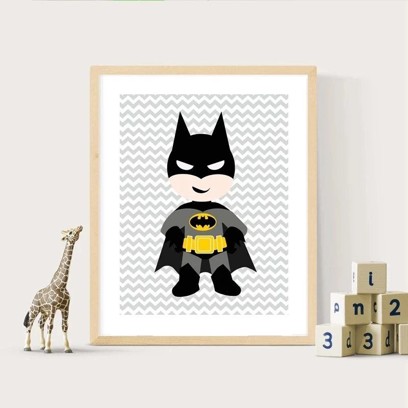 Марвел Мститель мультфильм супер герой фильм плакат Герой искусство стены