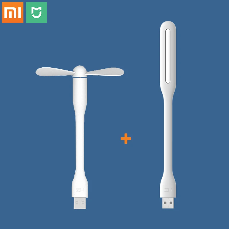Xiaomi Mijia USB Fan Youpin ZMI LED Light Mini Power-saving Quite Flexible Adjustable Cooling Cooler for Power Bank | Электроника