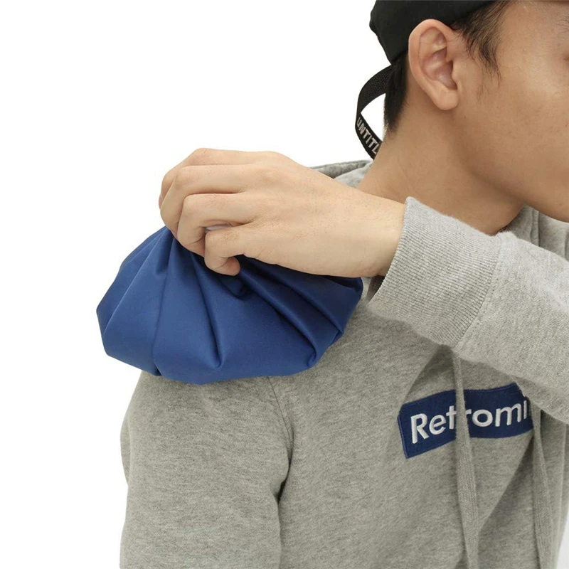 Ice Bags with Straps Hot Cold Therapy Reusable Bag Pack &amp Wrap for Head Shoulder Back Knee .(9 Inch Blue) | Спорт и развлечения