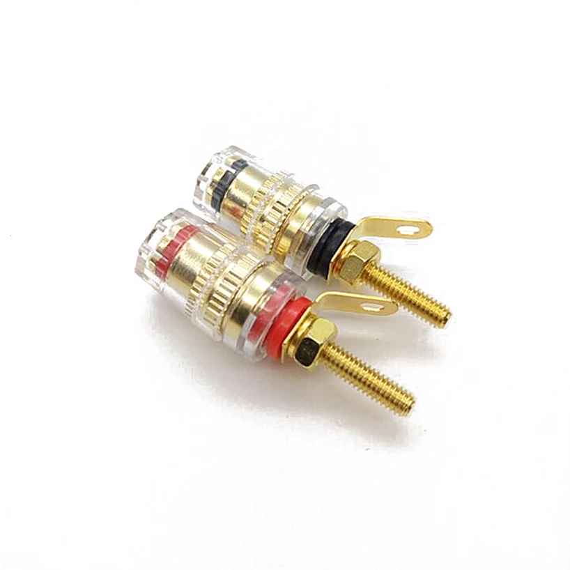4 мм коннекторы для штепсельной вилки типа банан позолоченная переплетная Клемма