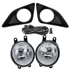 1 пара противотумансветильник р для Corolla 2008 2009 2010 Галогенные Противотуманные фары хромированные крышки решетки переключателя рамка проводки релейный комплект