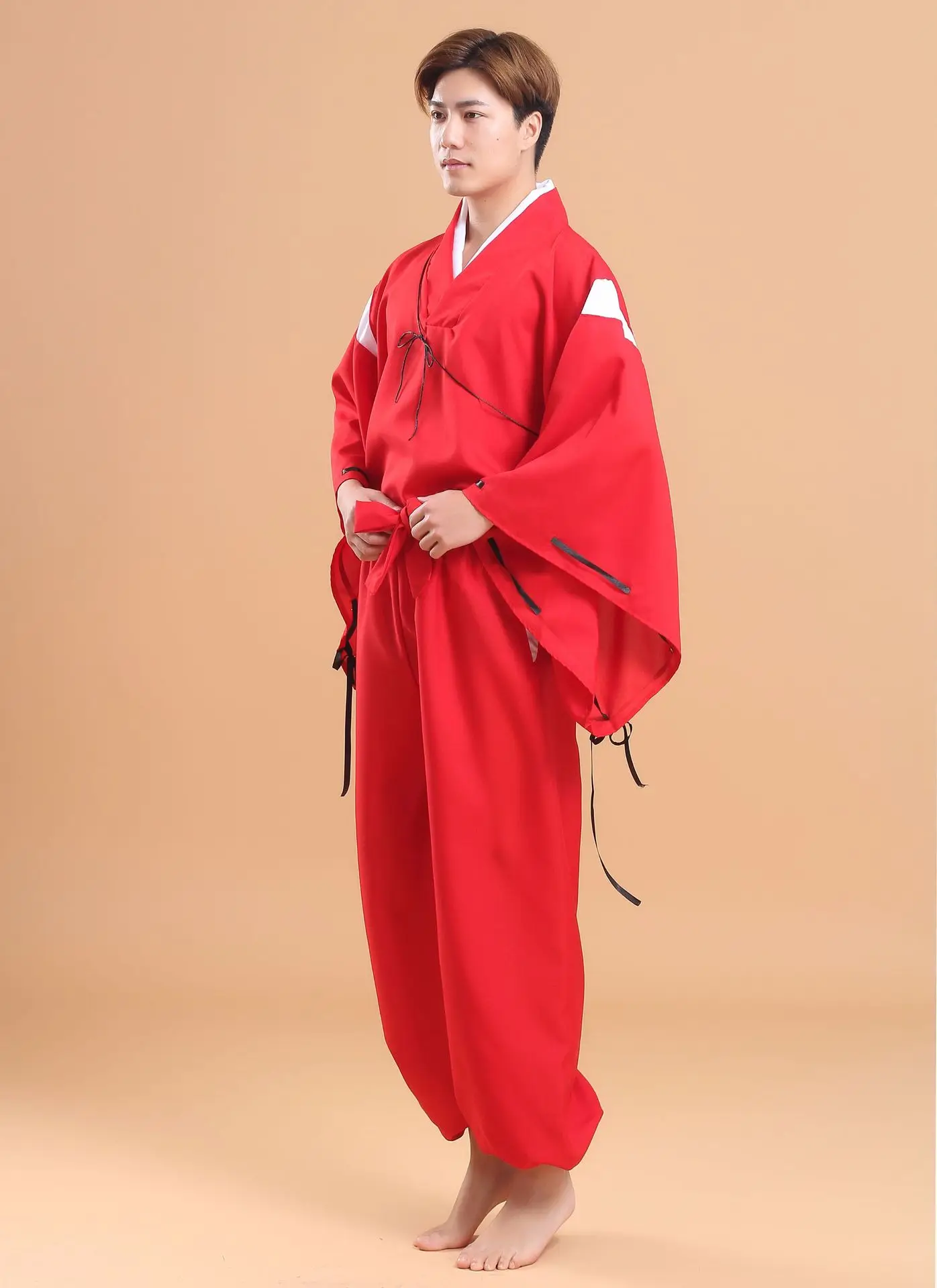 2020 Inuyasha COS аниме одежда Platycodon Grand florum мужской красный комплект из двух частей