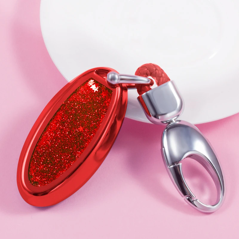 Мягкий ТПУ чехол ключа дистанционного управления автомобилем Quicksand для Nissan Qashqai