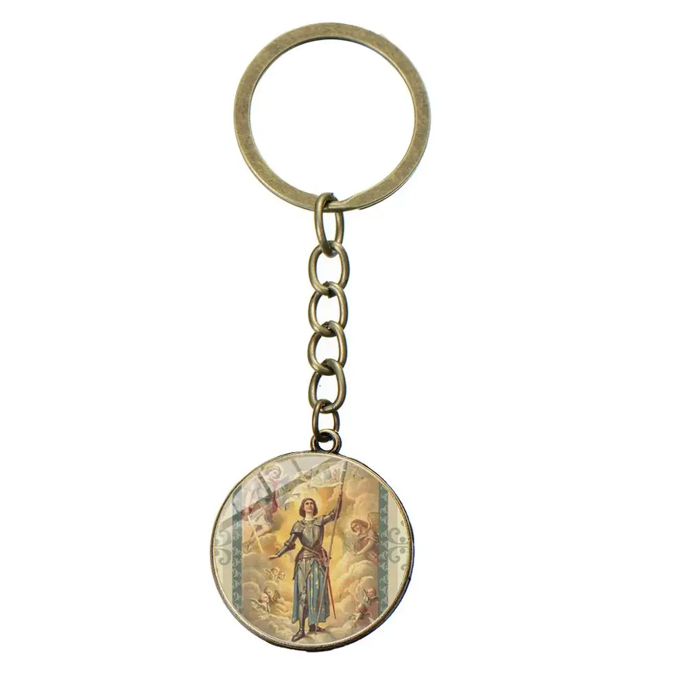 SONGDA винтажный брелок-Шарм Archangel St. Майкл защитит меня, священный щит, защита, знак отправления, брелок, Христианский подарок - Цвет: Style 36