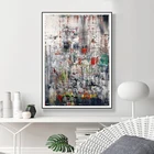 Герхард Рихтер современное художественное оформление постер Красный Зеленый Белый Абстрактная Живопись Печать Современная Настенная живопись холст картина пары подарок