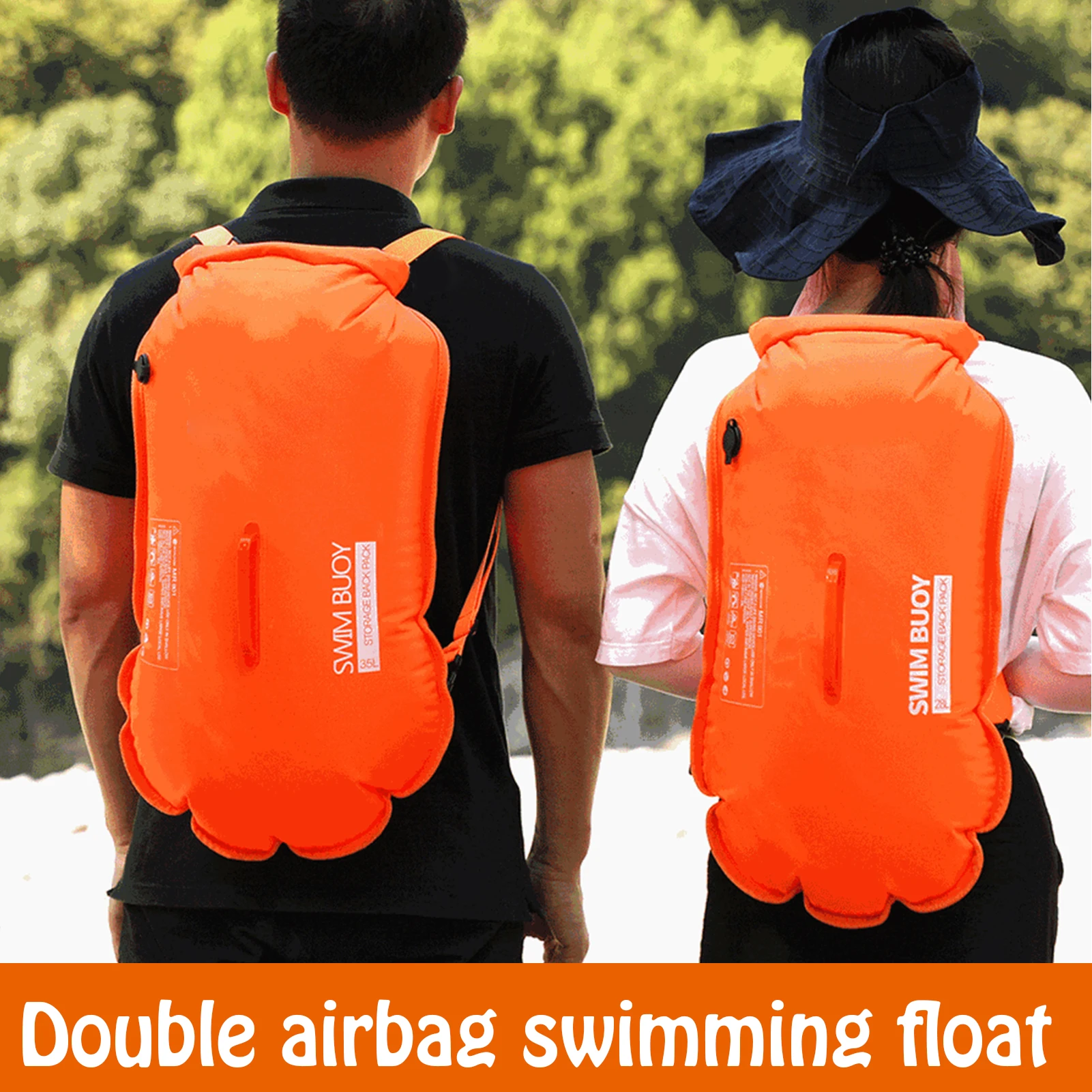 

Hot Selling 28/35L Swim Buoy Waterproof Dry Bag Swim Safety Float for Boating Kayaking Fishing Rafting Swimming Training