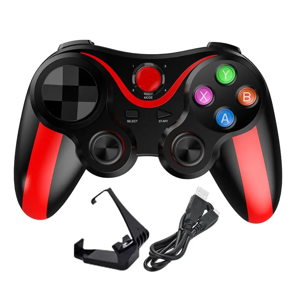 

Bluetooth Gamepad wireless Game joystick Controller Console for iphone Xiaomi Redmi PS3 Phone PC with Handle bracket