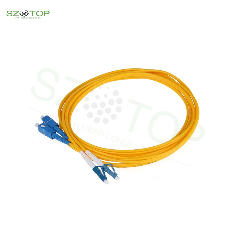 

5PCS Patchcord Fiber Optic Pigtails LC/UPC-SC/UPC Single Mode Simplex 2.0mm G652D Fiber Patch Cable 15m-20m pigtail
