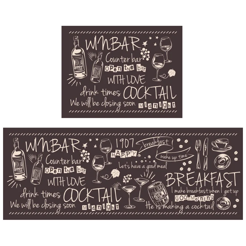 Простой мягкий кухонный коврик из ПВХ домашние ковры для гостиной спальни