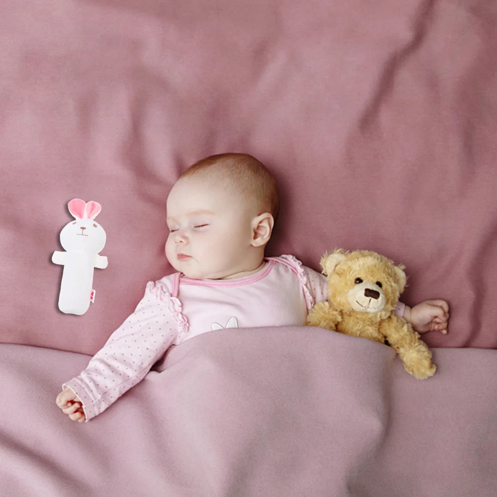 

1Pc Cartoon Plush Rattle Safe Infant Appease Plaything