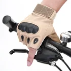 Перчатки для верховой езды из супер усиленной кожи без пальцев мотоциклетные велосипедные полуперчатки