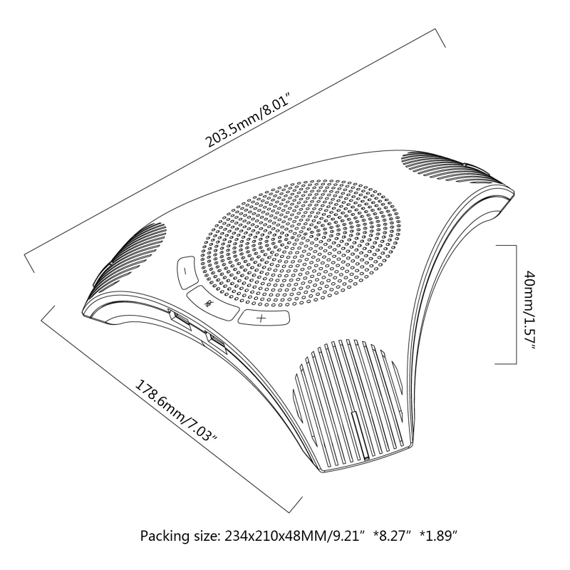 

Настольный компьютер R58B G95 Mini USB, телефон с микрофоном, динамик для делового видео