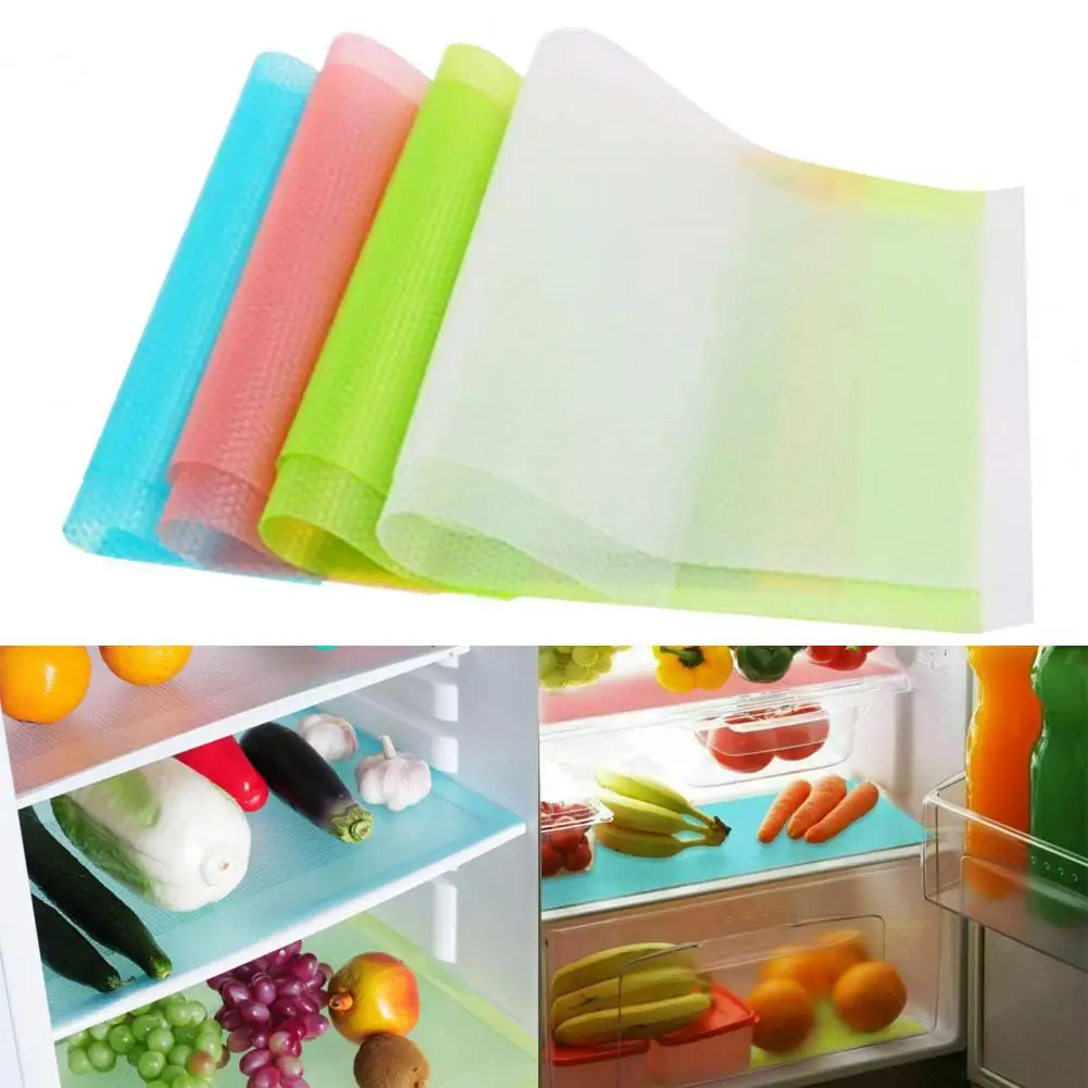 

Dropshipping 8Pcs Refrigerator Liners Waterproof Washable EVA Glass Shelves Pads for Cabinet