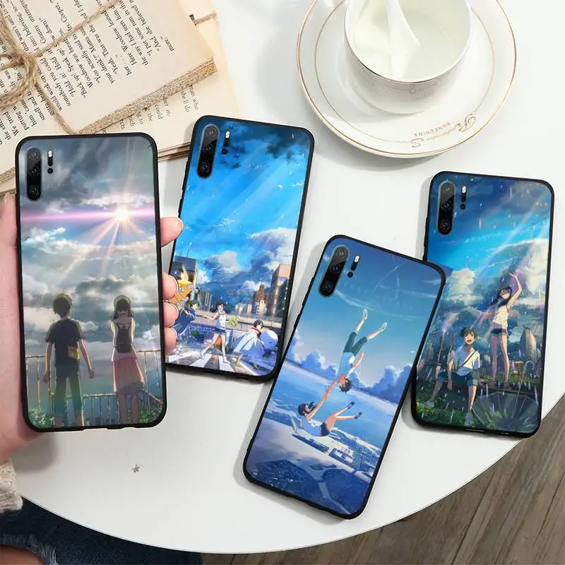 

Weathering With You anime movie Phone Case For Huawei honor Mate P 10 20 30 40 i 9 8 pro x Lite smart 2019 nova 5t