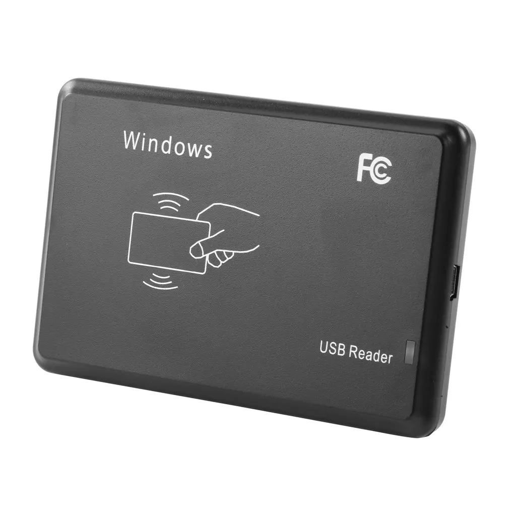 USB 13.56MHz RFID Card Reader Programmer Burner + 3 ID Key Buckles Cards Smart Drive free | Безопасность и защита