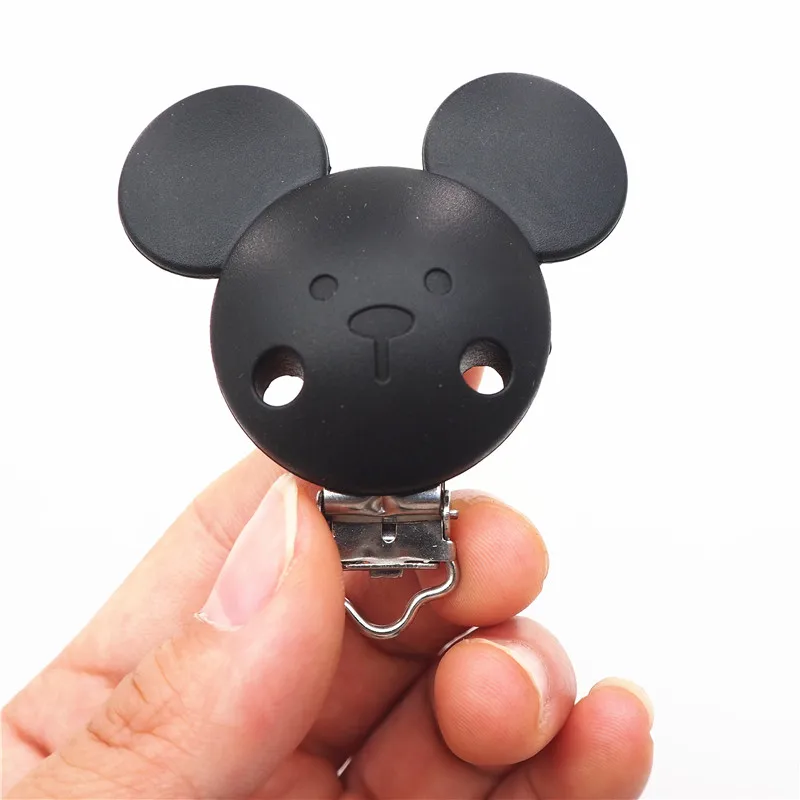 Chengkai 50 шт. силиконовые зажимы для прорезывания зубов Микки DIY детские кольцо для соски мышь животное пустышка для младенца ювелирные изделия игрушки зажимы аксессуары