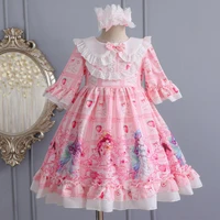 dress up girl lolita dress toddler princess dresses for kids teenage girl spanish birthday wedding party christmas boutique robe
