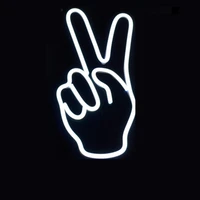 finger victory yaeh neon signs usb for led neon pub cool light wall art bedroom bar decorations party holiday novelty display