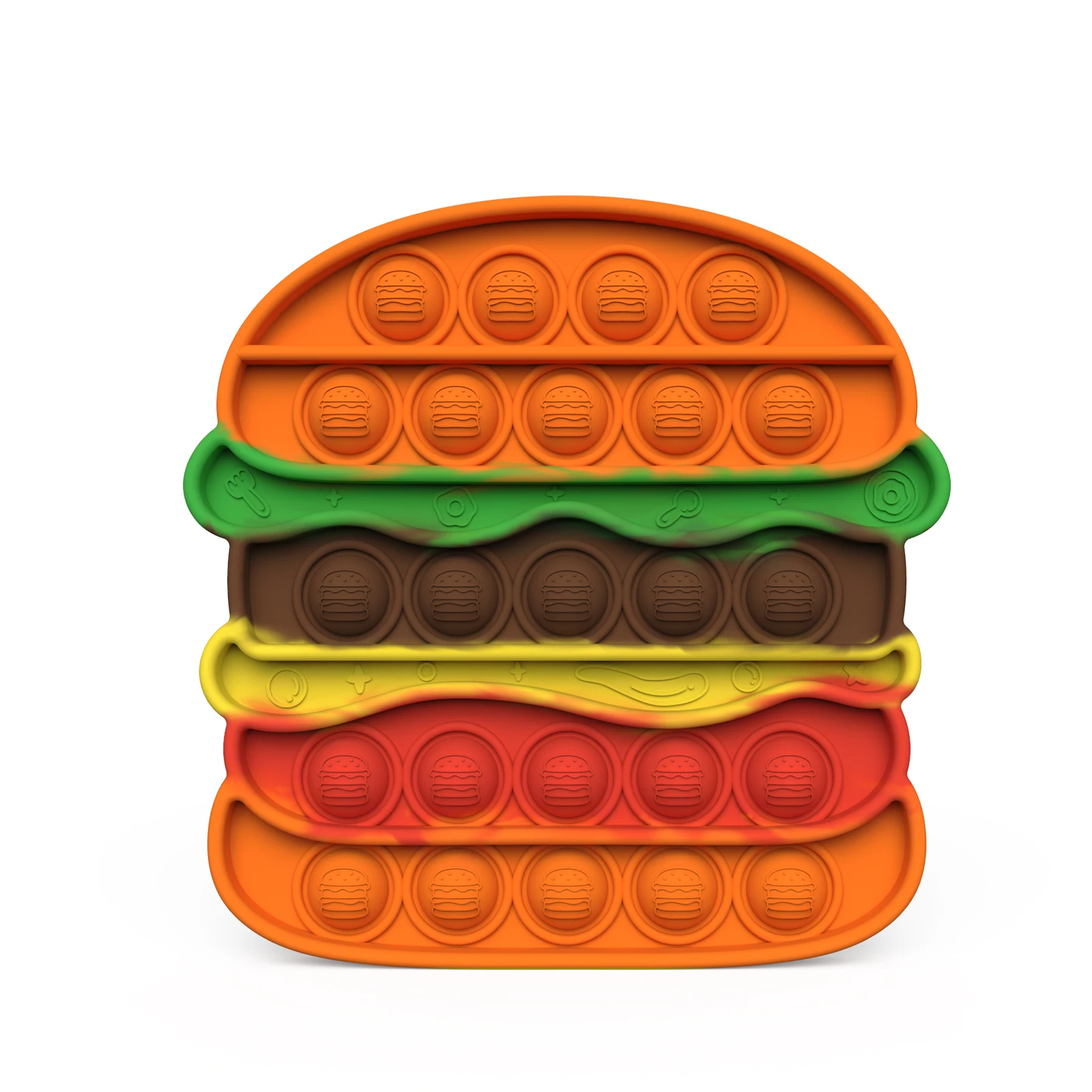 

Hamburger New Pop Bubbles Fidget Toys for Kids Anti Stress Relief Toy Children Adults Desk Sensory Autism Adhd Depression