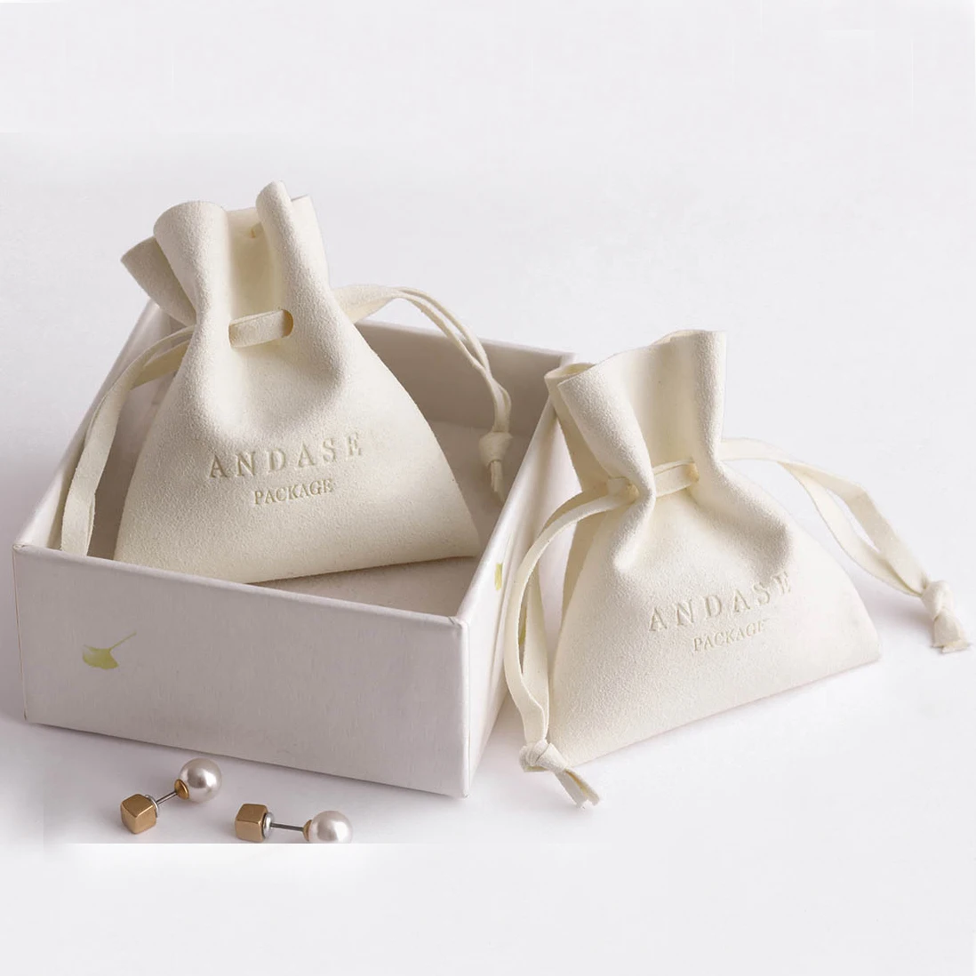 100 шт. 200 7x8 см индивидуальный с собственным логотипом мешочек из микрофибры