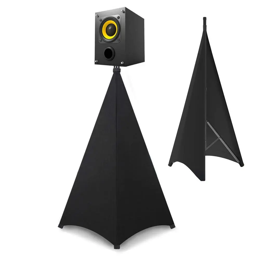 Universal Dj Light Speaker Stand Cover Triple Sided Tripod Skirt Scrim Stretchable Material (Tripod Not Included) | Электроника