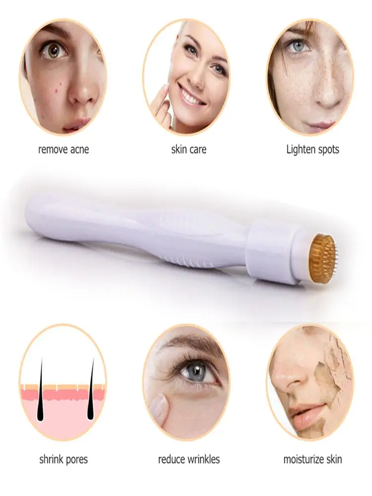 мезороллер для лица с иголками Титановая микроигла роликовый Дерма ролик борода