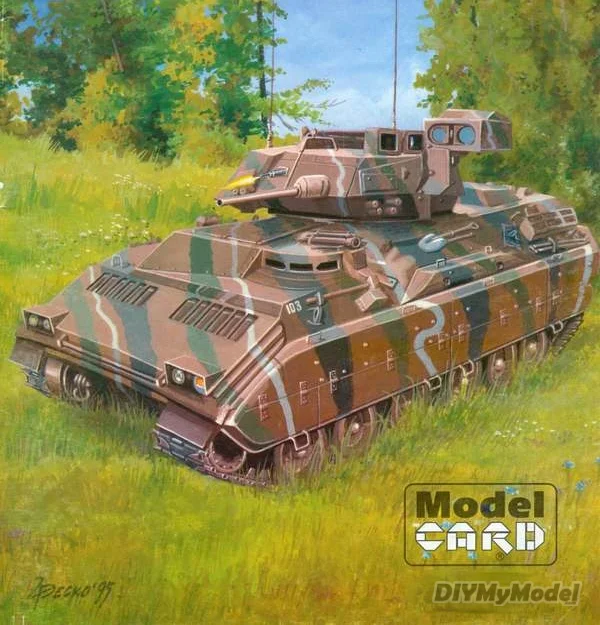 DIYMyModel-veh&iacute;culo de combate de la Marina de los Estados Unidos, hecho a mano juguete, rompecabezas, accesorios de pel&iacute;cula-1