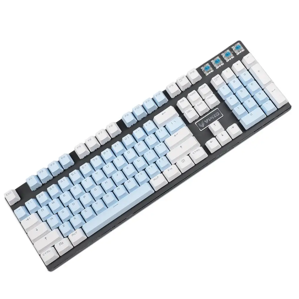 YMDK Double Shot 104, набор ключей в виде брелока из OEM профиля, подходит для механической клавиатуры Cherry MX Switches
