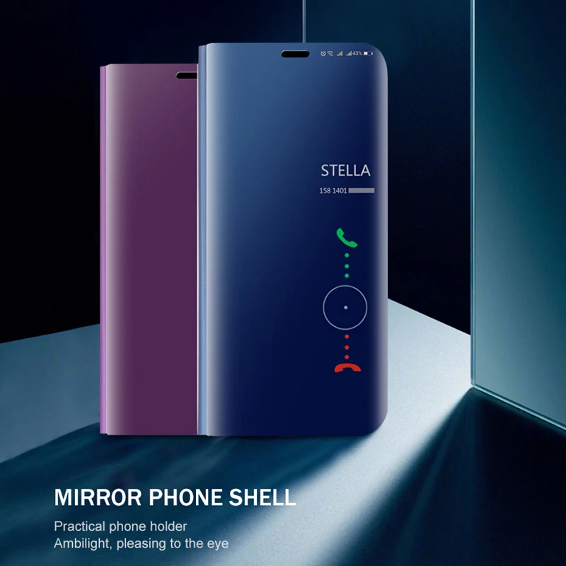Роскошный умный зеркальный флип-чехол для телефона Asus Zenfone Max Pro M2 ZB631KL ZB630KL