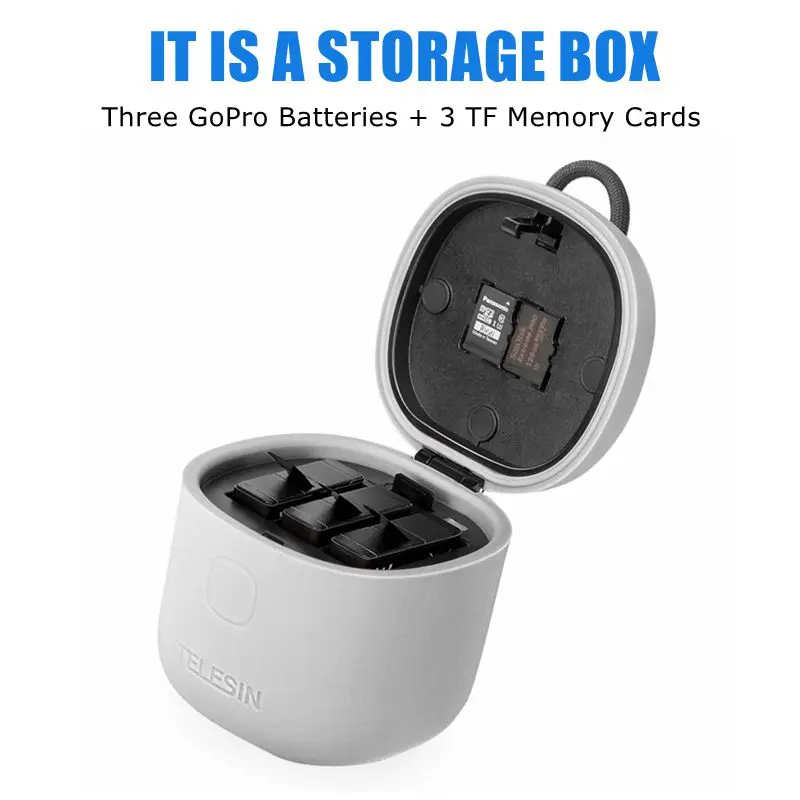 USB 3,0 кард-ридер и аккумулятор и 3 порта зарядное устройство+ 3 шт 1250 мАч батарея для GoPro Hero 5 6 Hero 7 8 черный аксессуар