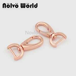Застежки для сумок, 4 цвета, 47 х16 мм, металлические, розовое золото, мир, 5-20-100 шт., поворотный замок-карабин зажимов, утолщенный карабин