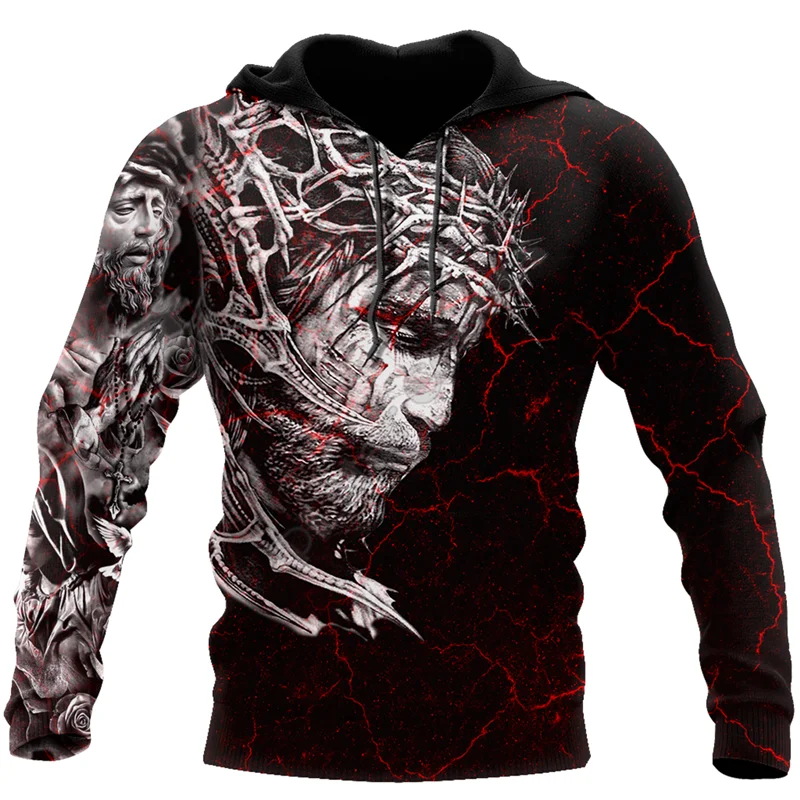 

Christian Jesus 3D All Over printed Hoodies Sweatshirt zipper hoodies women For men Pullover Cosplay Costumes 04