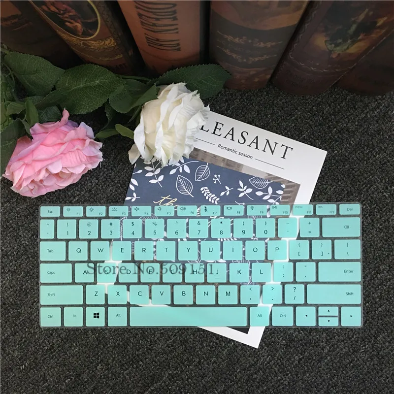 Sky blue Цветной силиконовый чехол-клавиатура для ноутбука, защитный чехол для huawei Matebook 13 Wrt W19 W29 Wrt-W19 Wrt-W29 - Цвет: Sky blue
