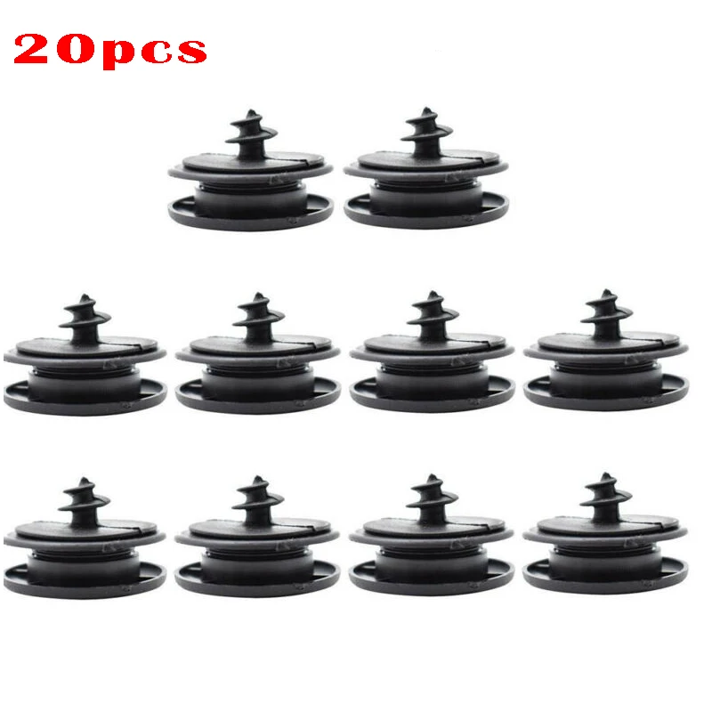 

Parts Floor Mat Clips Sleeves 20pcs Accessories Black Floor High Quality